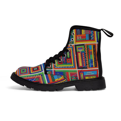 Women's Canvas Boots - No. 156  - 'It's Complicated'