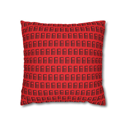 Cushion Pillow Case - No. 000RD - Artists logo on Red