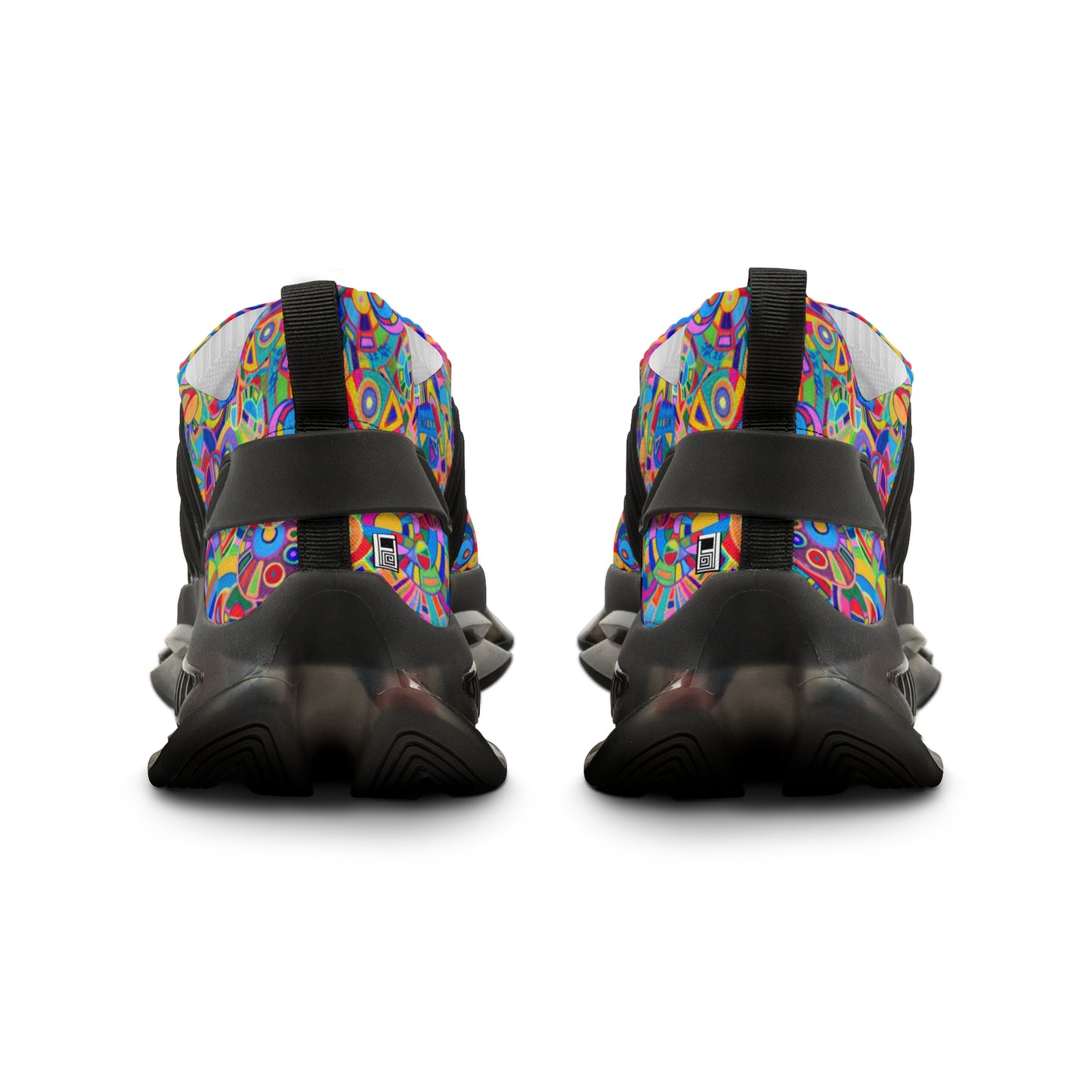 Men's Mesh Sneakers - No. 265 - Multicoloured Abstract