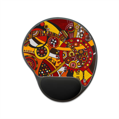 Mouse Pad With Wrist Rest - No. 222 - Clockworks