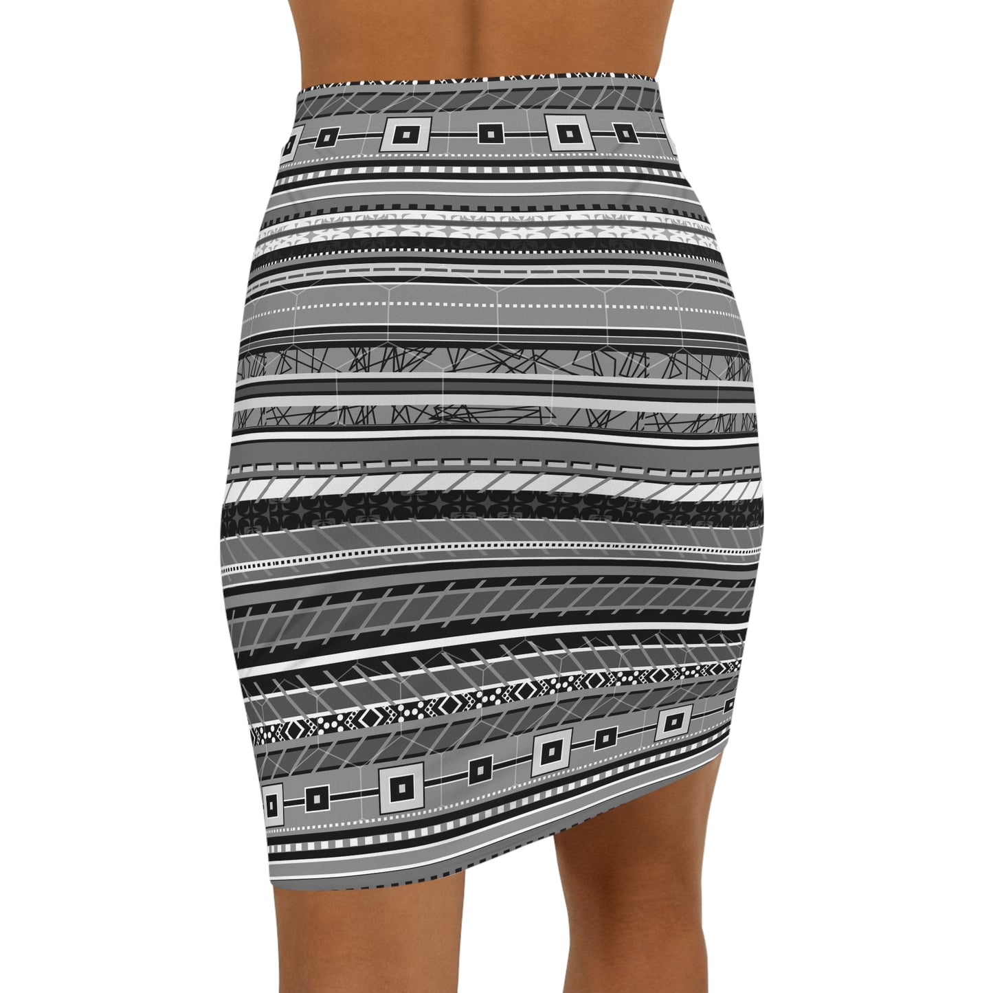 Women's Mini Skirt - No 298 - 'Monochrome'