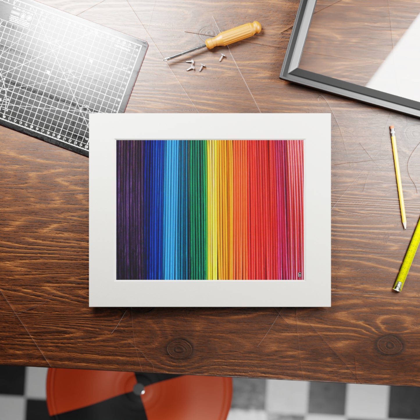 Fine Art Print (Cardboard Frame) - No. 305 - 'Pride' Rainbow