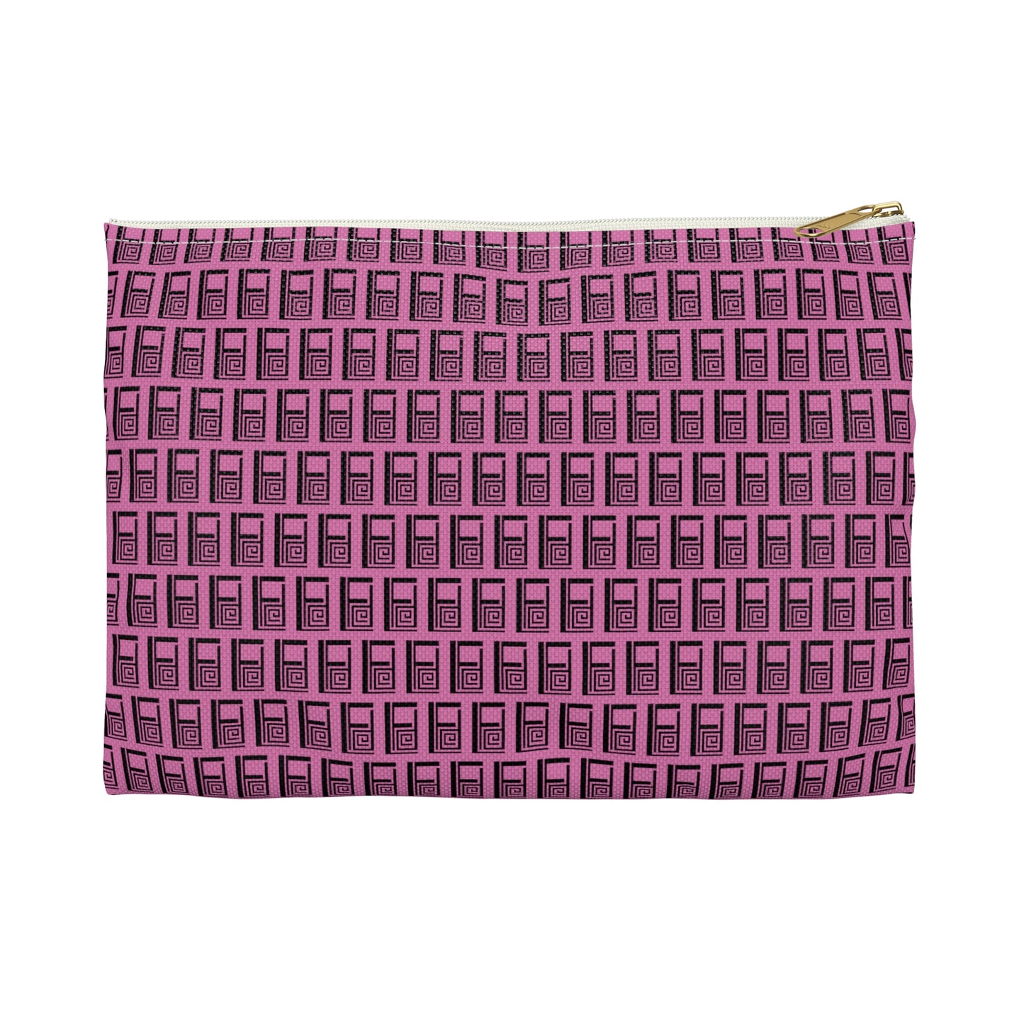 Make Up Bag - No. 000 - Black Logo on Pink