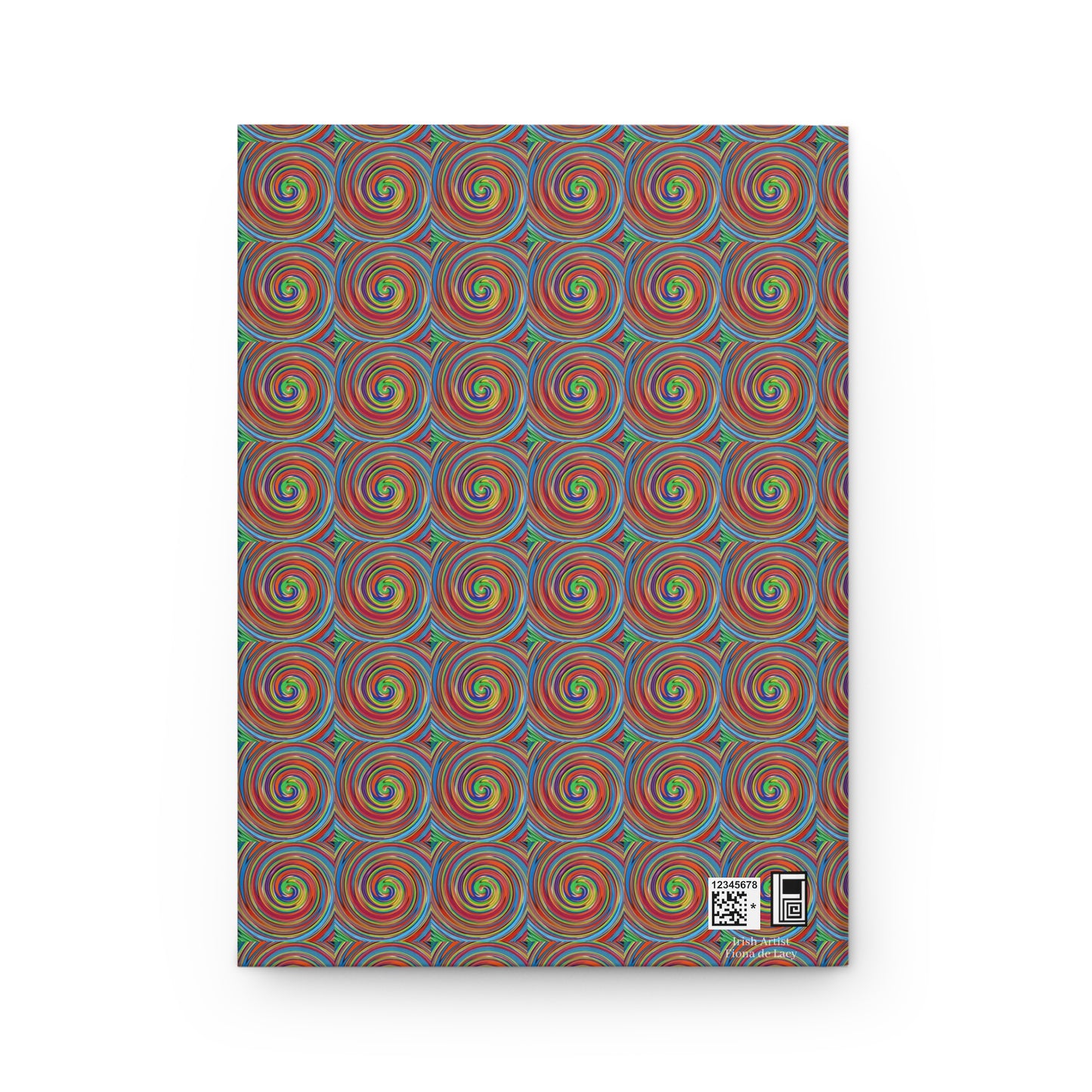 Hardcover Journal Matte (Lined) - No. 302 - Swirl - By Irish Artist Fiona de Lacy