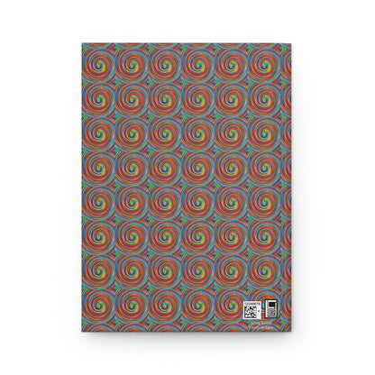 Hardcover Journal Matte (Lined) - No. 302 - Swirl - By Irish Artist Fiona de Lacy