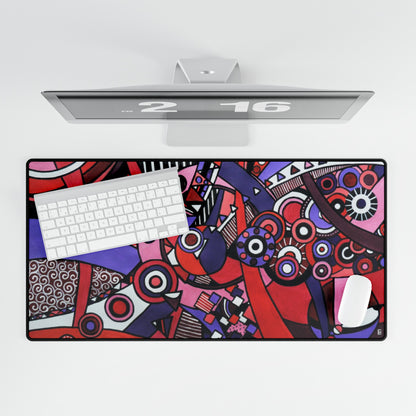 Large, Medium & Small Desk / Mouse Mat - No. 220 - 'Connections'