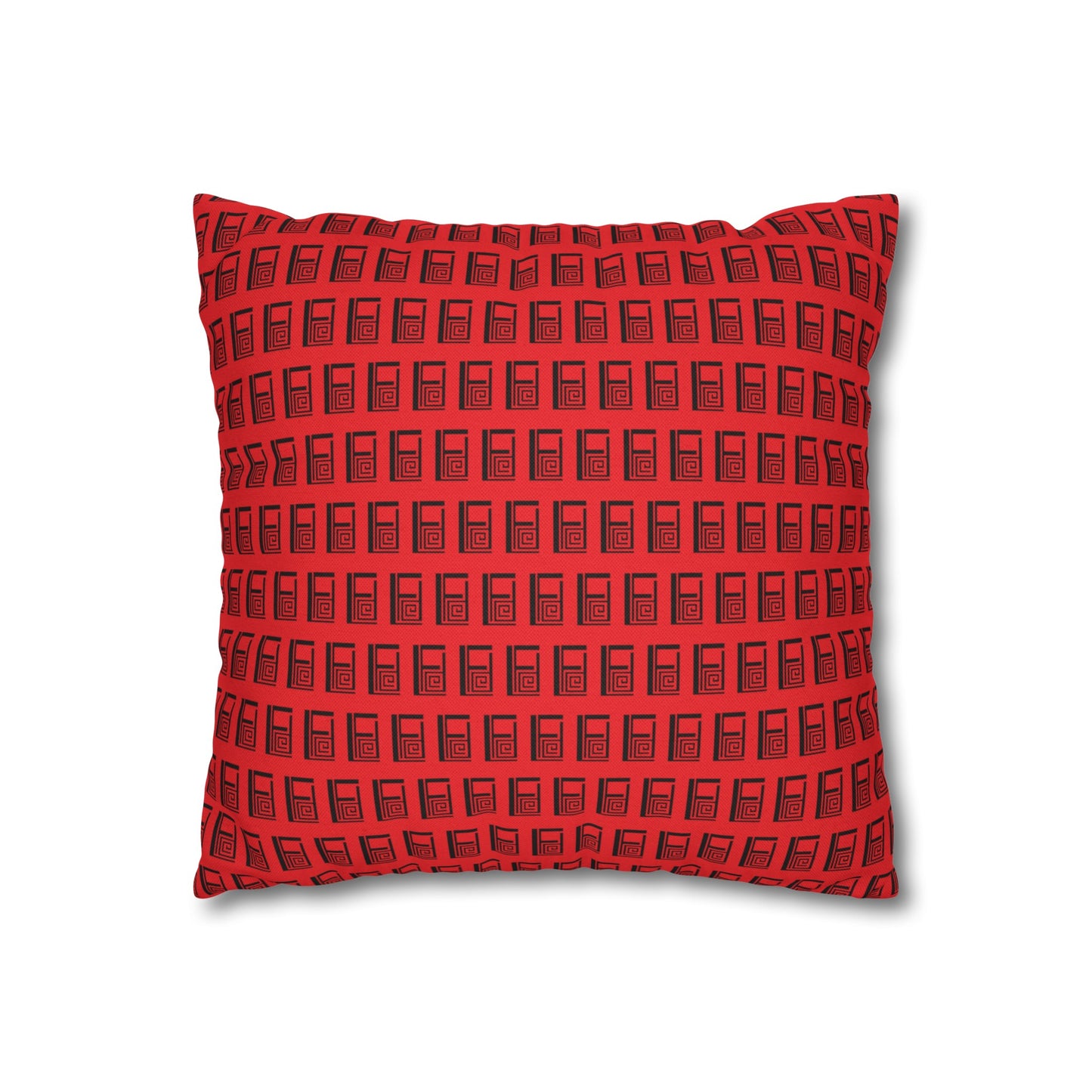 Cushion Pillow Case - No. 000RD - Artists logo on Red