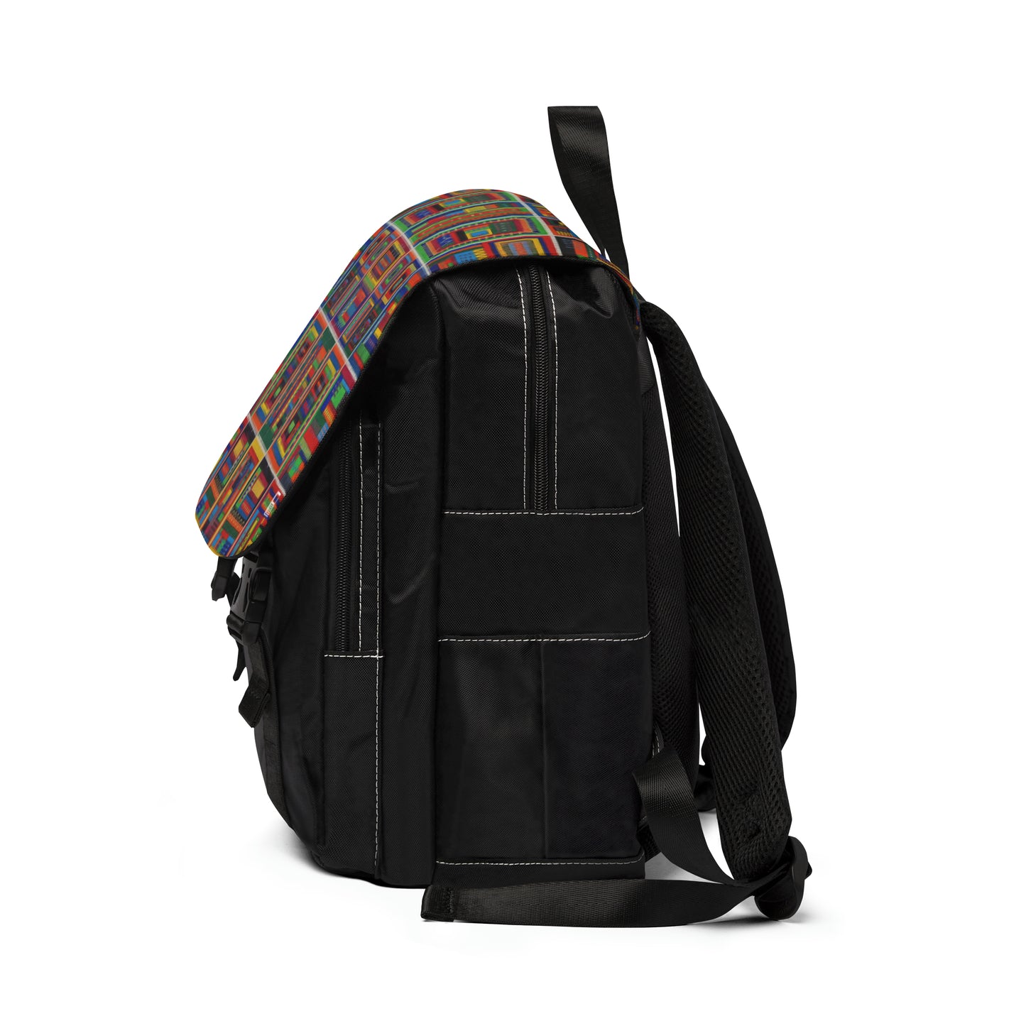 Casual Shoulder Backpack,  No. 156 'It's Complicated' -  By Irish Artist Fiona de Lacy - Multicoloured