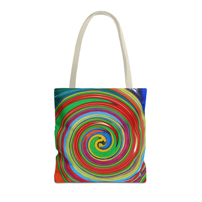 Tote Bag  - No.303 - 'Swirl Blue & Orange'