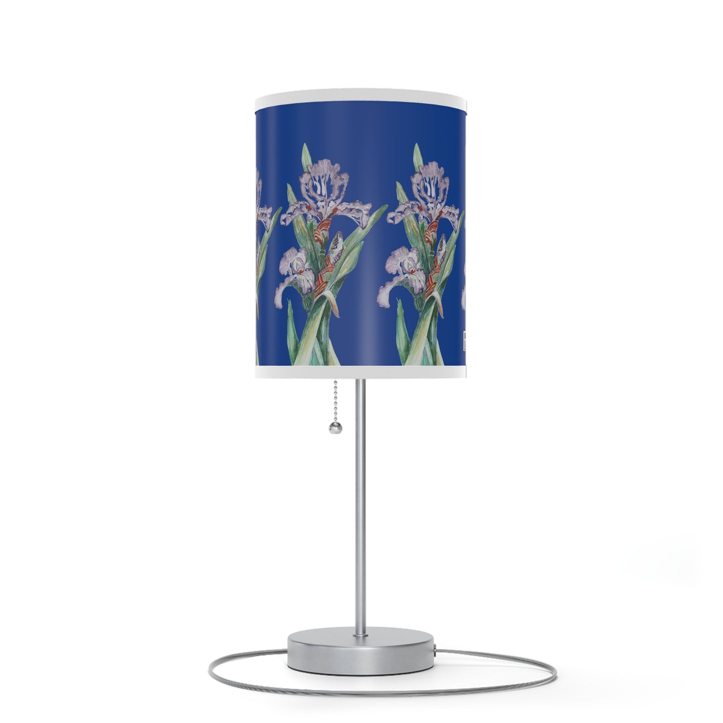 Lamp on a Stand, US|CA plug, No. 272 - Purple & White Orchid - By Irish Artist Fiona de Lacy