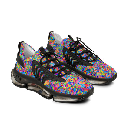 Men's Mesh Sneakers - No. 265 - Multicoloured Abstract