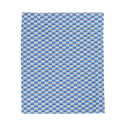Velveteen Plush Blanket - No. 140 - 'Thin Blue Line'