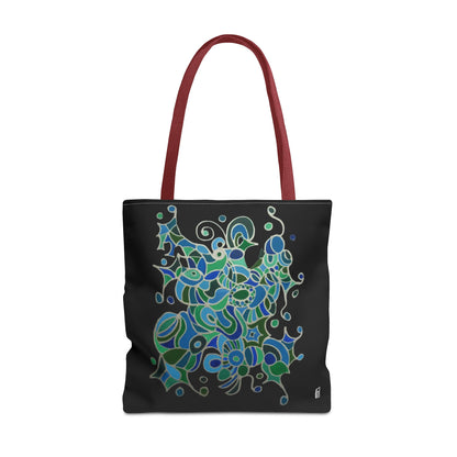 Tote Bag  - No.146 - A 'Bird of Paradise' on Black