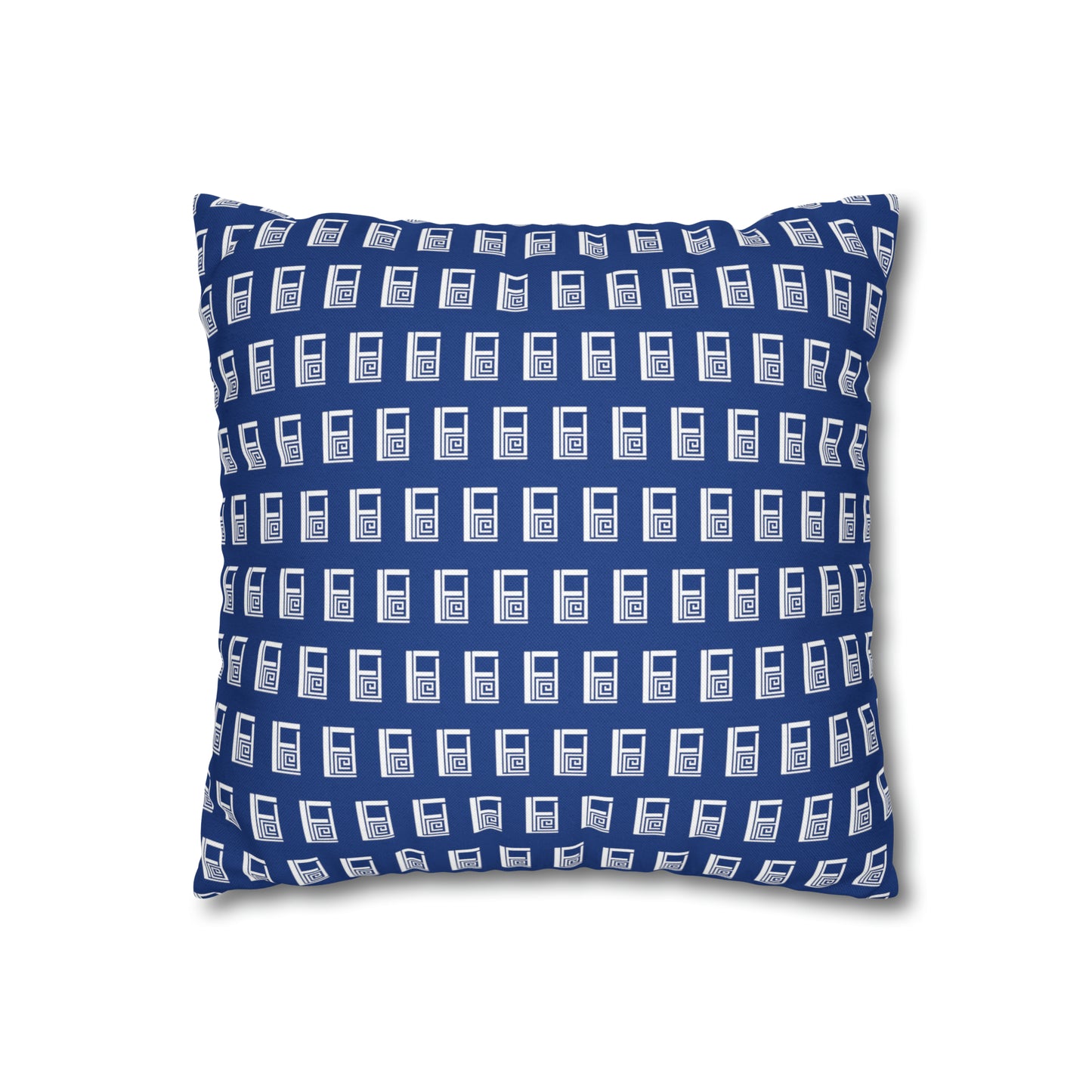 Cushion Pillow Case - No. 000BE - White Logo on Navy