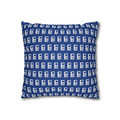 Cushion Pillow Case - No. 000BE - White Logo on Navy