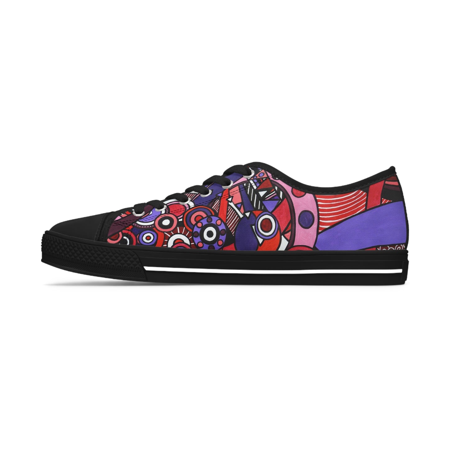 Women's Low Top Sneakers - No. 220 - 'Connections' By Irish Artist Fiona de Lacy