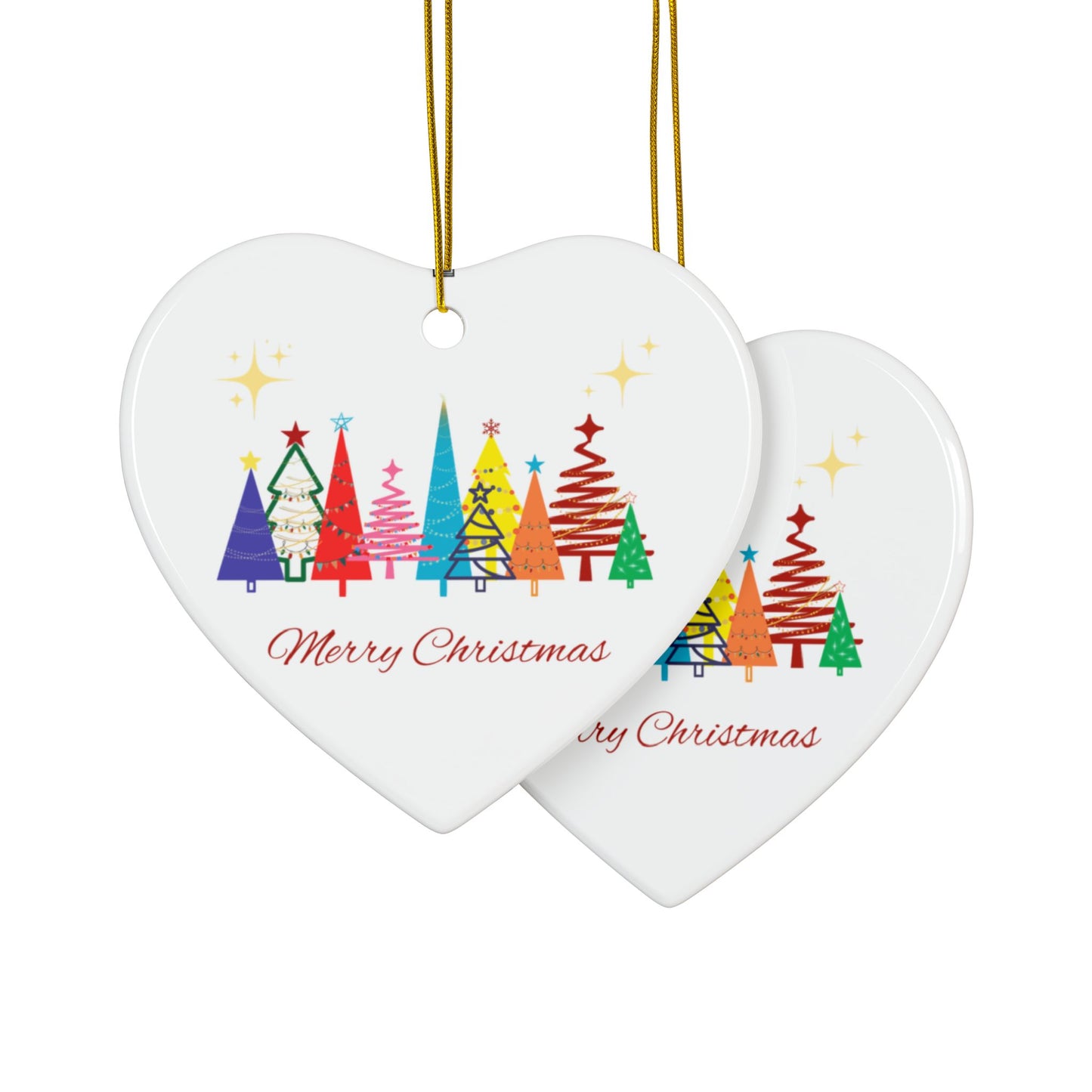 Ceramic Ornament - Merry Christmas W