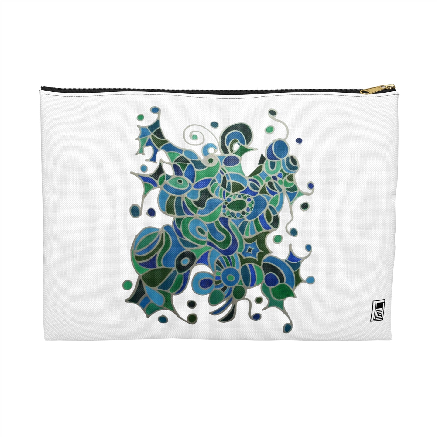 Make Up Bag - No. 219 - Bird of Paradise on White