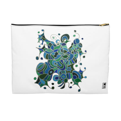 Make Up Bag - No. 219 - Bird of Paradise on White