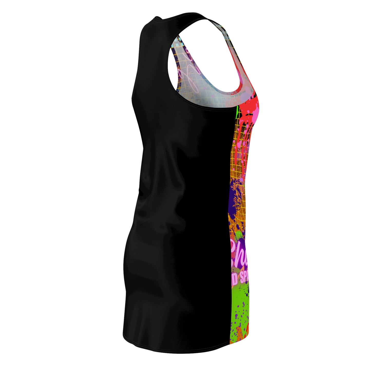 Women's Cut & Sew Racerback Dress - No. 232 - Graffiti - 'No Smoking'