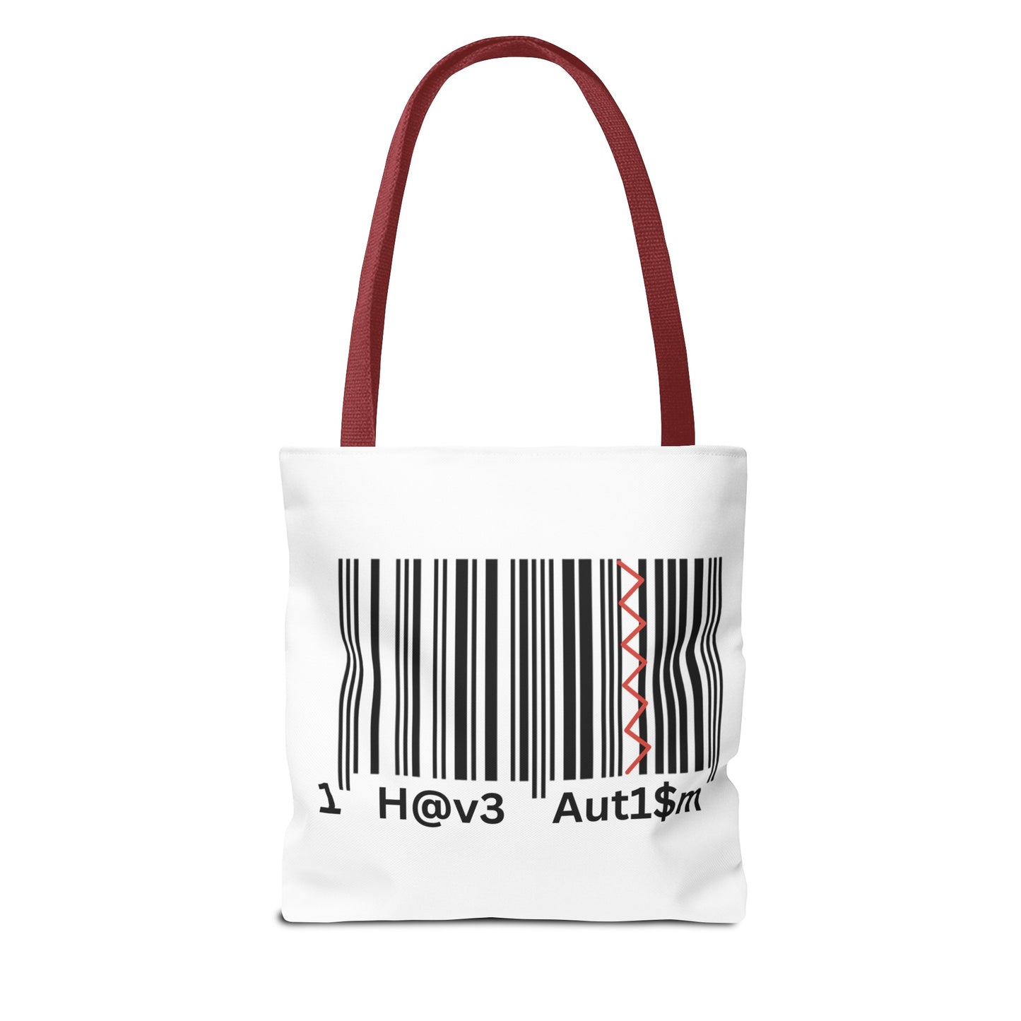 Tote Bag  - No. 310 - Black & White 'I Have Autism'