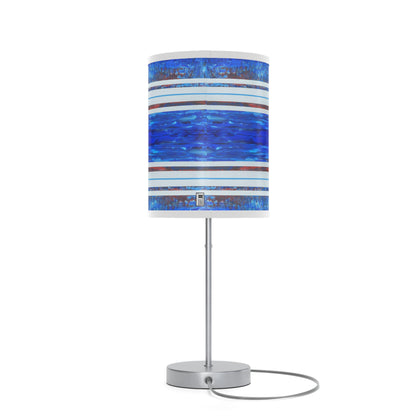 Lamp on a Stand, US|CA plug - No. 140 -  'Thin Blue Line'