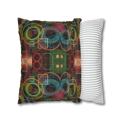 Cushion Pillow Case - No. 299 A - Multicolour Abstract