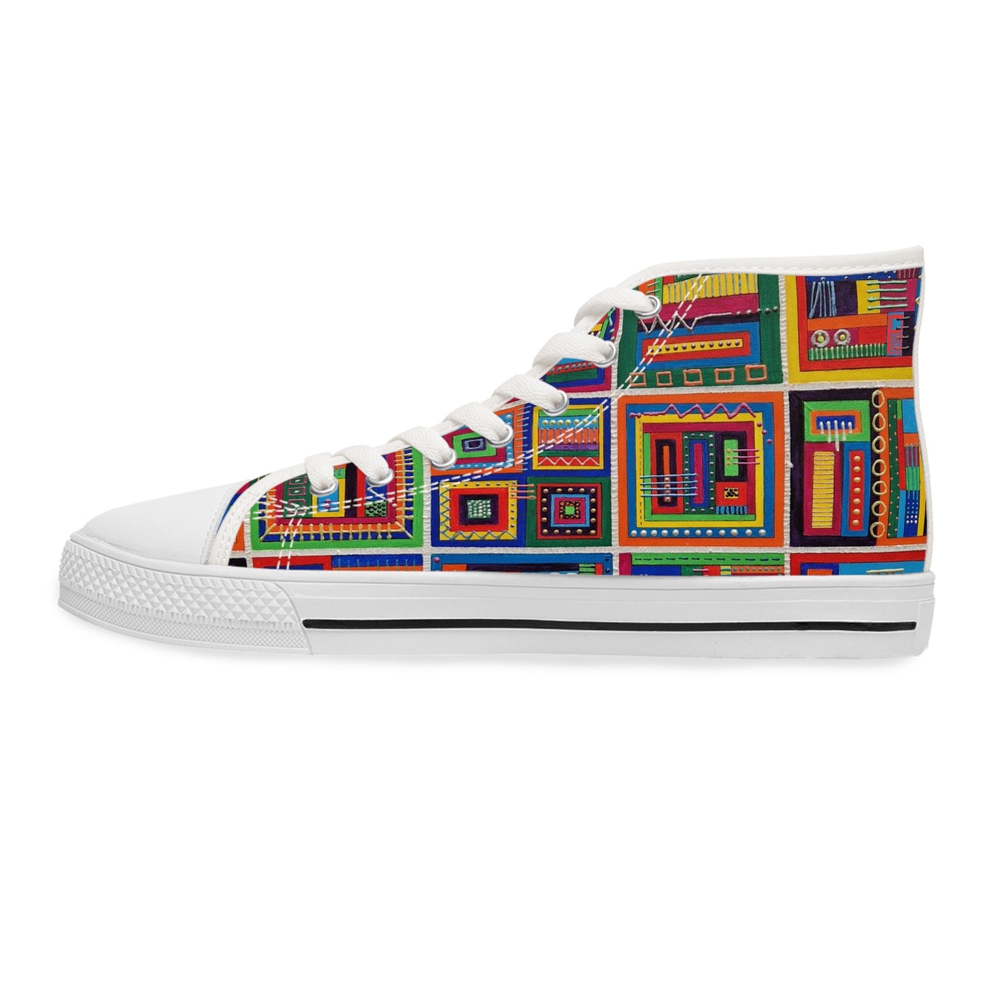 Women's High Top Sneakers - No. 156 - It's Complicated' - By Irish Artist Fiona de Lacy