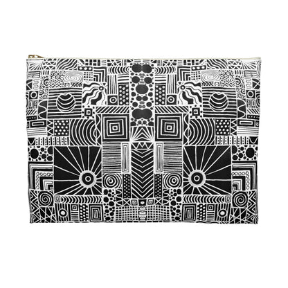 Make Up Bag - No. 252 - White on Black
