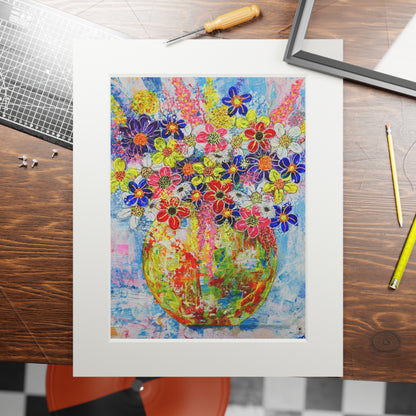 Fine Art Print (Cardboard Frame) - No. 246 - Yellow Round Vase