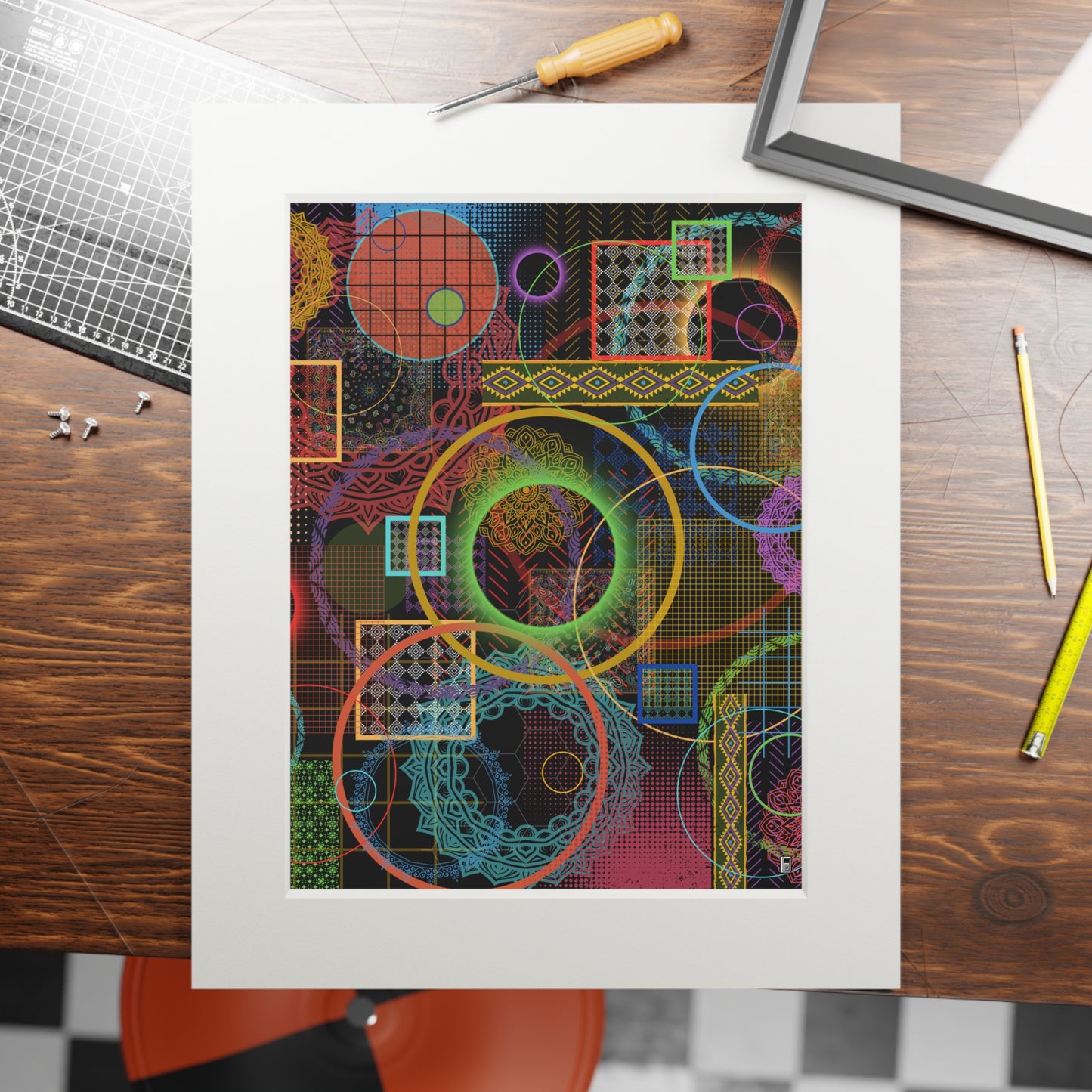 Fine Art Print (Cardboard Frame) - No. 299 - 'Rings'