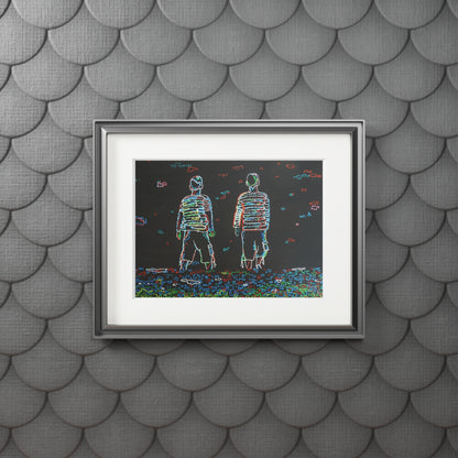 Fine Art Print (Cardboard Frame) - No. 206 - Two Little Boys