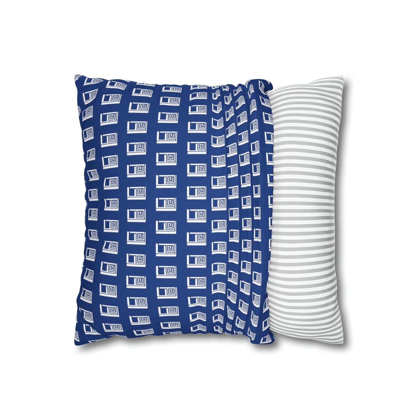 Cushion Pillow Case - No. 000BE - White Logo on Navy