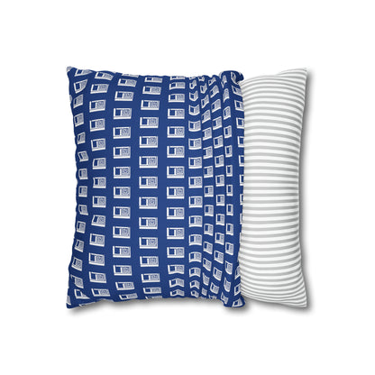 Cushion Pillow Case - No. 000BE - White Logo on Navy