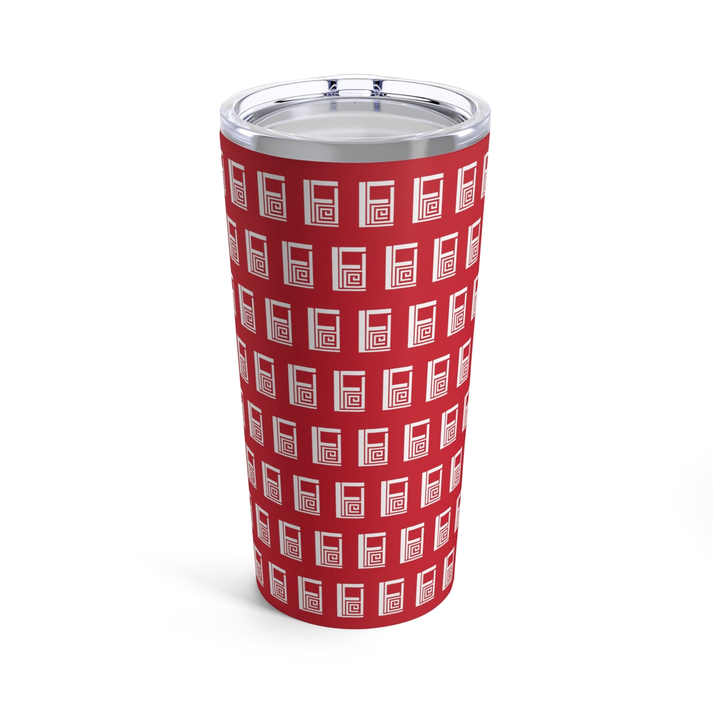 Tumbler 20oz - No.  000RD - Logo White on Red