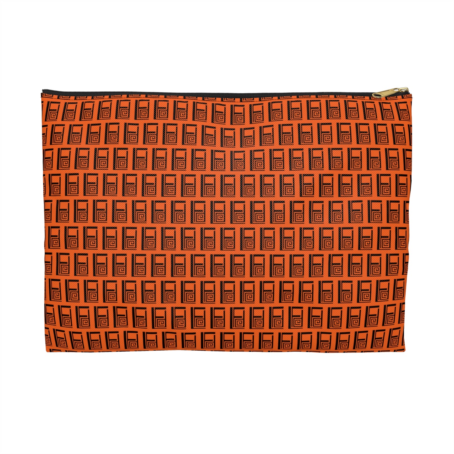 Make Up Bag - No. 000OG - Black Logo on Orange