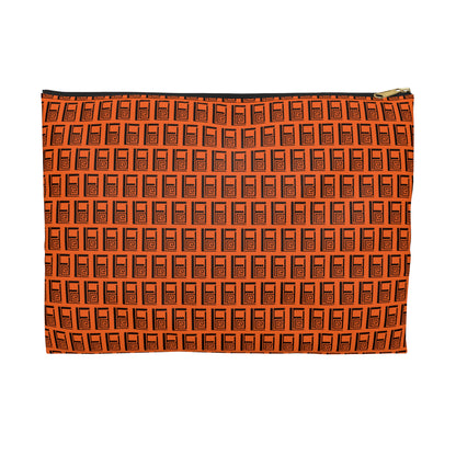 Make Up Bag - No. 000OG - Black Logo on Orange