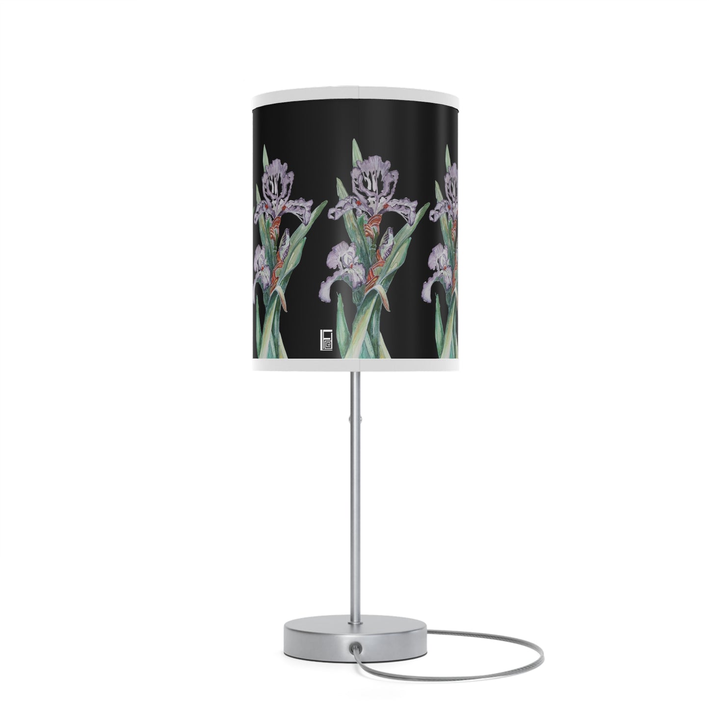 Lamp on a Stand, US|CA plug, -  No. 272 - Purple & White Orchid