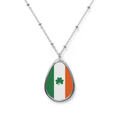 Oval Necklace - No. 008 - Shamrock