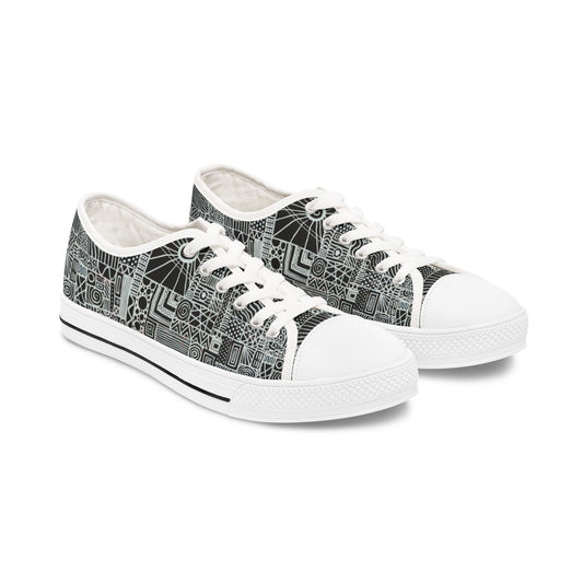 Women's Low Top Sneakers, Black Sole - No. 252