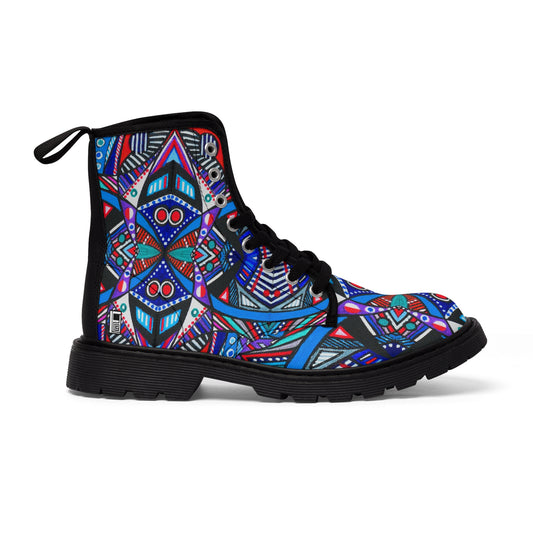 Women's Canvas Boots - No. 292 - Abstract