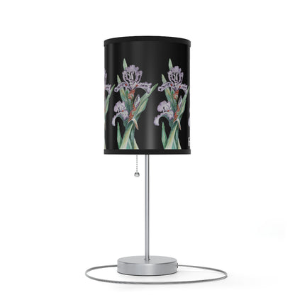 Lamp on a Stand, US|CA plug, -  No. 272 - Purple & White Orchid