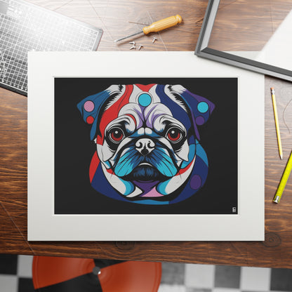Fine Art Print (Cardboard Frame) - Pug