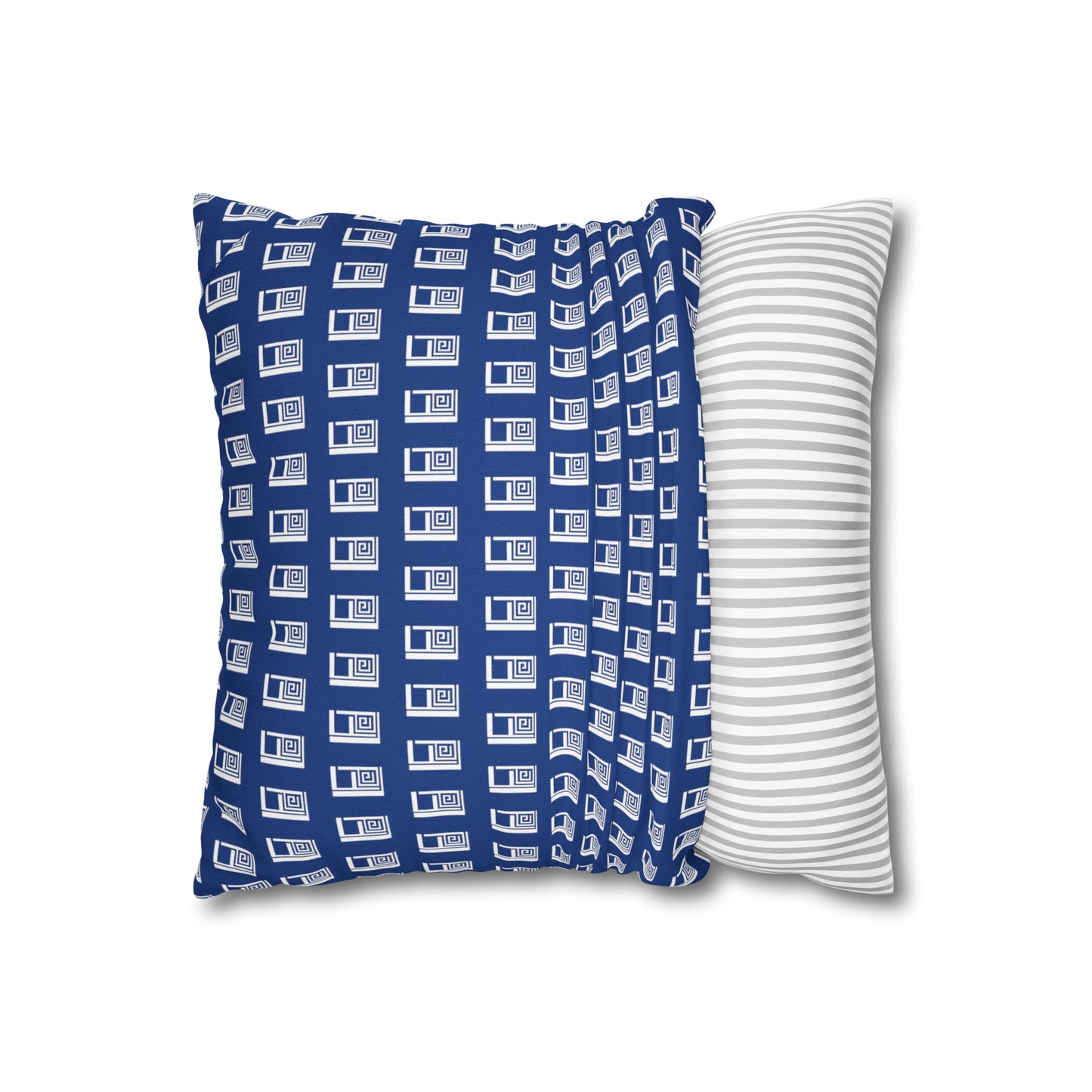 Cushion Pillow Case - No. 000BE - White Logo on Navy