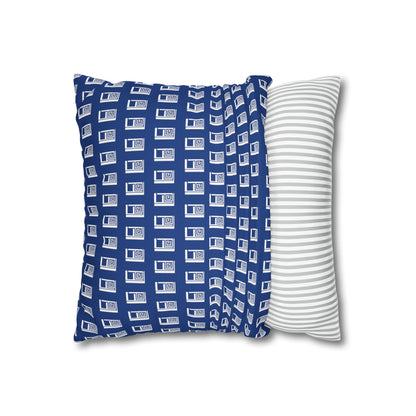 Cushion Pillow Case - No. 000BE - White Logo on Navy