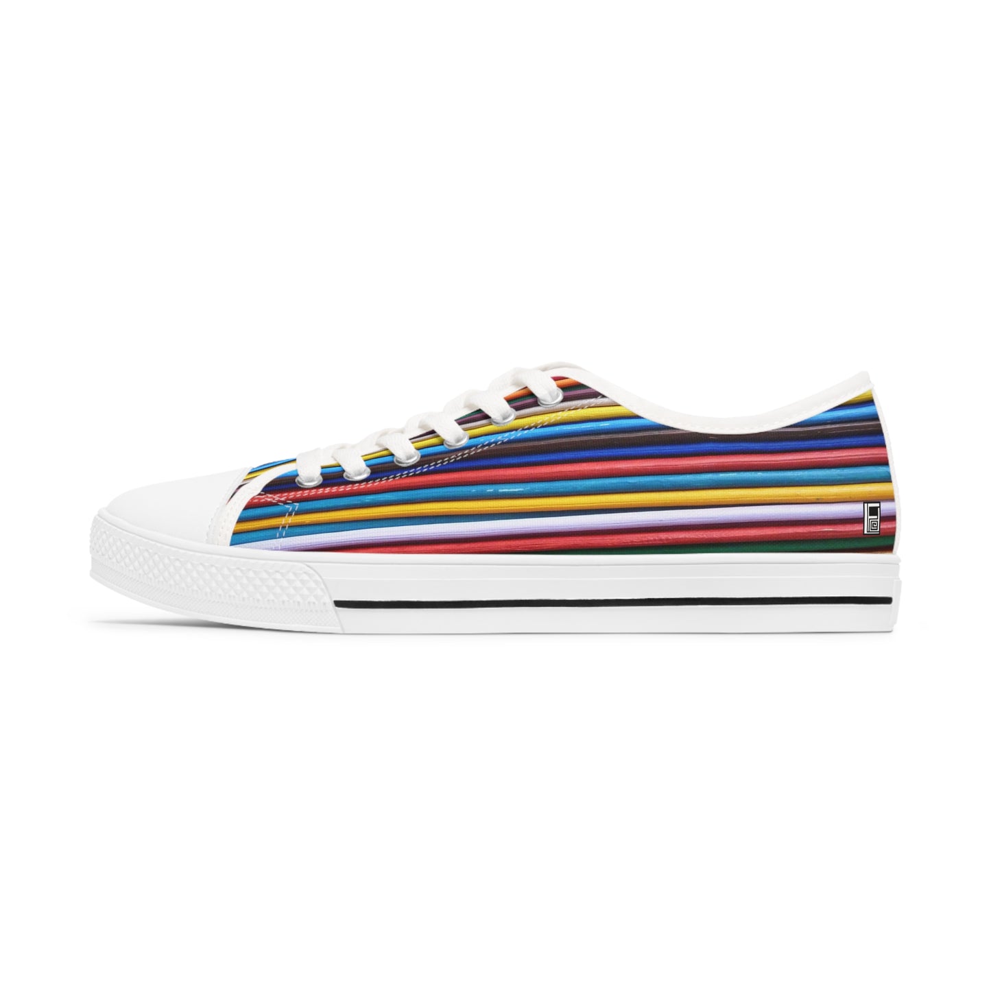 Women's Low Top Sneakers, Black Sole - No. 308 A - 'Pathways'
