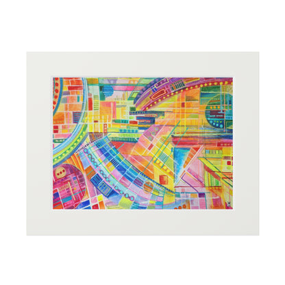 Fine Art Giclee Print (Cardboard Frame) No. 234 - Watercolour Abstract