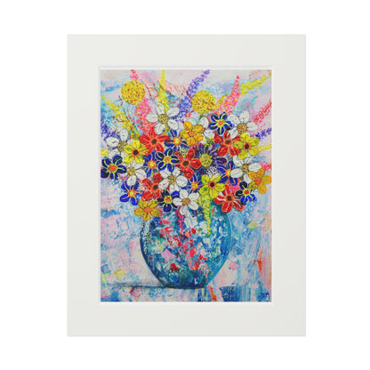 Fine Art Print (Cardboard Frame) No. 244 - Blue Round Vase