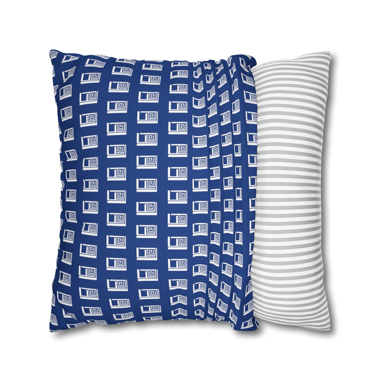 Cushion Pillow Case - No. 000BE - White Logo on Navy