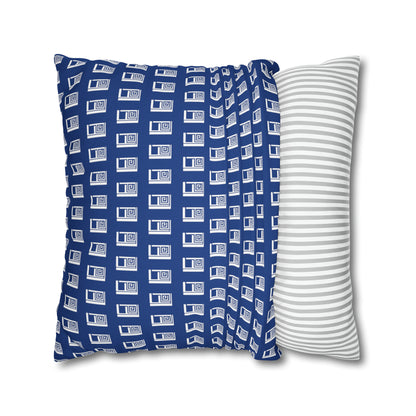 Cushion Pillow Case - No. 000BE - White Logo on Navy